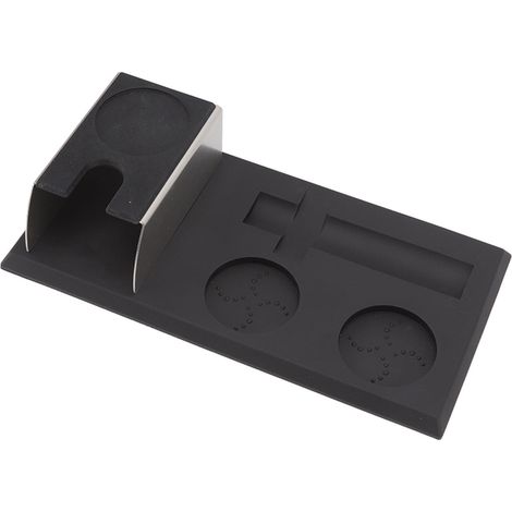 Ensemble de rangement pour détergent à café noir avec tapis antidérapant, stable et décoratif (1/5)
