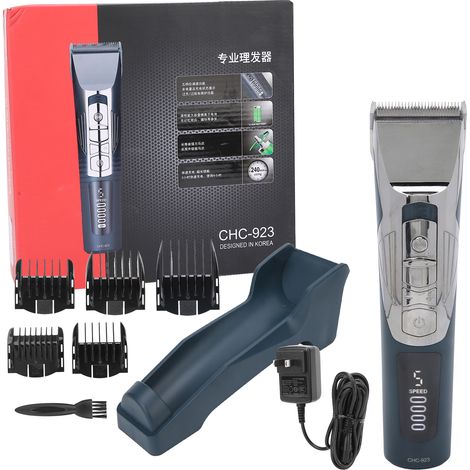 Tondeuse à cheveux électrique professionnelle, coupe-cheveux domestique, machine de coupe rechargeable 100-240V, prise US, outil de coiffure (1/5)