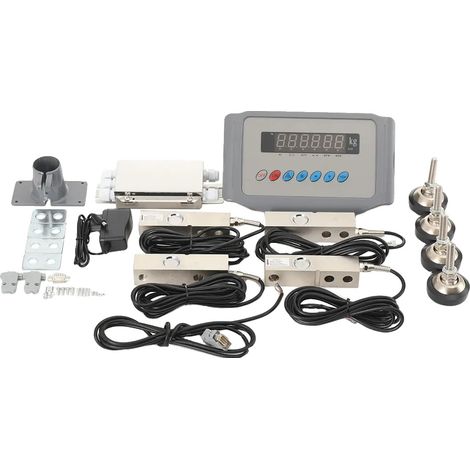 Indicador de peso, capacidad de 8000 kg, kit de autoensamblaje, artículo con cable (B) (1/2)