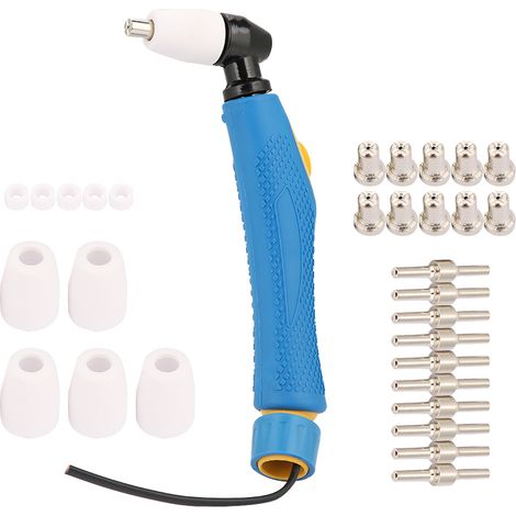 Kit 31 pièces pour chalumeau de découpe plasma PT31 LG40 : corps, buses, électrodes et pointes (1/5)