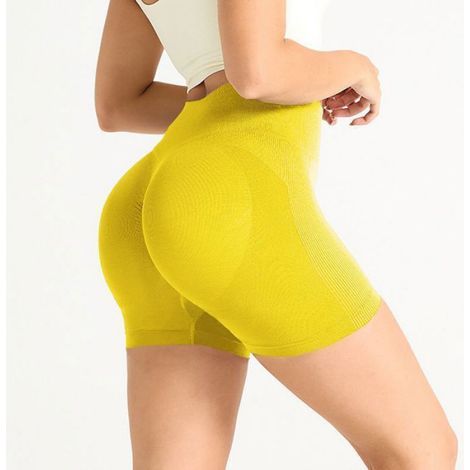 Short De Running - Femme - Taille Haute - Polyester 90 Elasthanne 10 - Respirant Léger - S À XL (1/5)