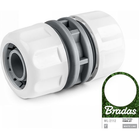 Conector de manguera Bradas de 1" / línea blanca