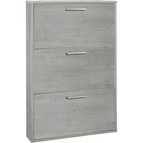 SCARPIERA 3 RIBALTE SINGOLE LINEA 'MEGARA' cm. 15 x 65 x h.105 - rovere artisan  - COMPOSAD