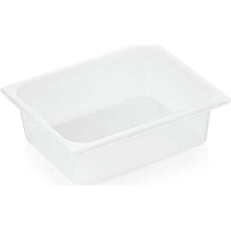 Bac GN 1/2 polypropylène H 100 mm 6 ltr transparent GN 89 - Was Germany