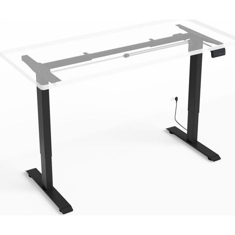 Structure électrique pour bureau à hauteur réglable noire RXD1 (1/5)