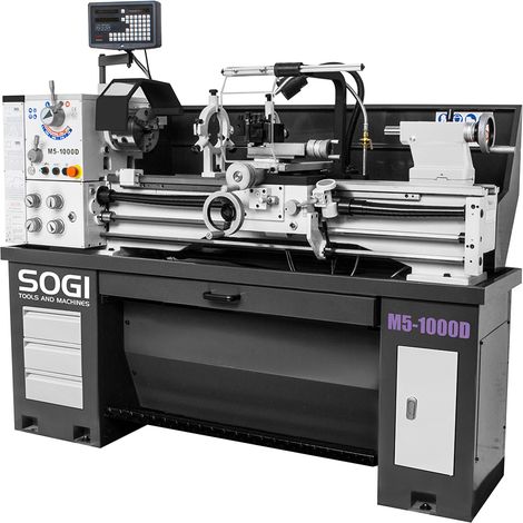 Tornio parallelo per metalli SOGI M5-1000D visualizzato 2 assi 330 x 1000 - 400V (1/5)