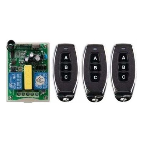 BARKBUSTERSTélécommande sans fil interrupteur 220V moteur volet roulant porte télécommande interrupteur/télécommande bidirectionnelle panneau de commande (1/5)