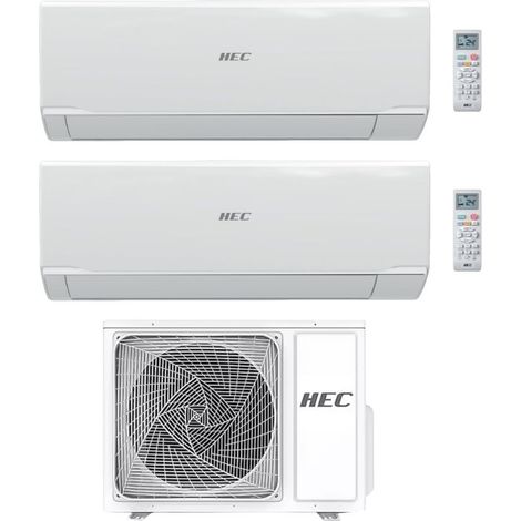 Hec by Haier Climatizzatore Dual Split Serie Tide R 9+9 2HEC35RECO-OUM Inverter Wi-Fi R-32 Classe A++