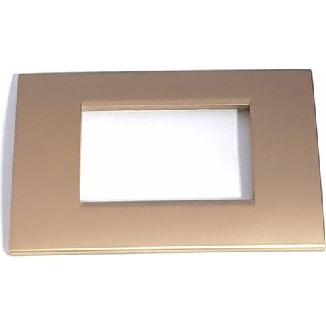 PLAQUE EN TITANE COMPATIBLE AVEC LE CACHE INTERRUPTEUR BTICINO 3 PLACES CL 119