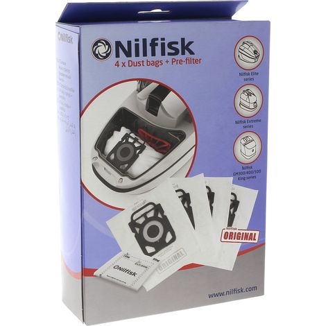 LOT 4 SACS HYGIENE EXTREME ELITE KING POUR PETIT ELECTROMENAGER NILFISK ADVANCE - 107412688 (1/3)
