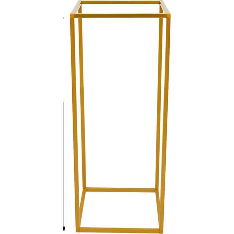 Soporte para flores, diseño elegante, fácil montaje, color dorado. (1/2)