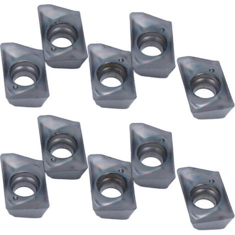 10 Stück tragbare CNC-Fräseinsätze mit hoher Schnittgeschwindigkeit und quadratischer Schulter für Kohlenstoffstahl (1/4)