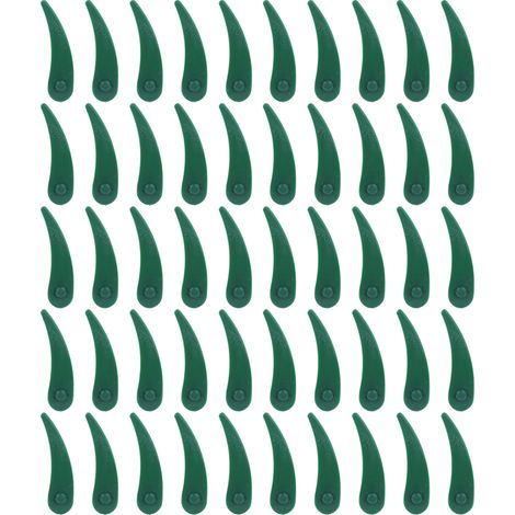 50 pièces Lames en plastique de rechange pour tondeuse à gazon Pièces détachées Compatibles avec ART 23‑18 Li/26‑18Li (1/5)