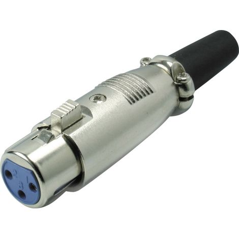 Kash 55020 XLR-Steckverbinder Kupplung, gerade Polzahl: 3 Silber 1 St.