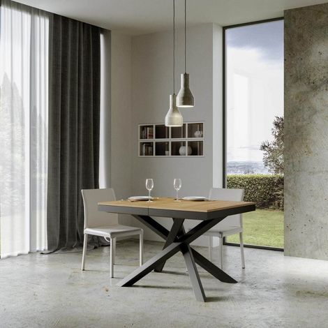 Tavolo 90x120 VOLANTIS EVOLUTION Quercia Natura allungabile a 224 cm (1/5)