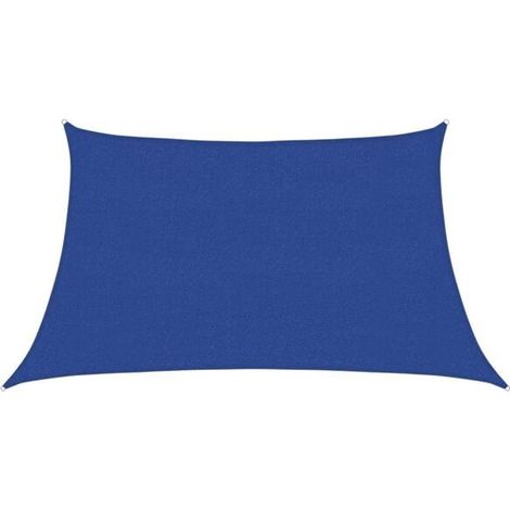 Voile d'ombrage bleue 160 g/m² 3/4 x 2 m en polyéthylène haute densité (1/5)
