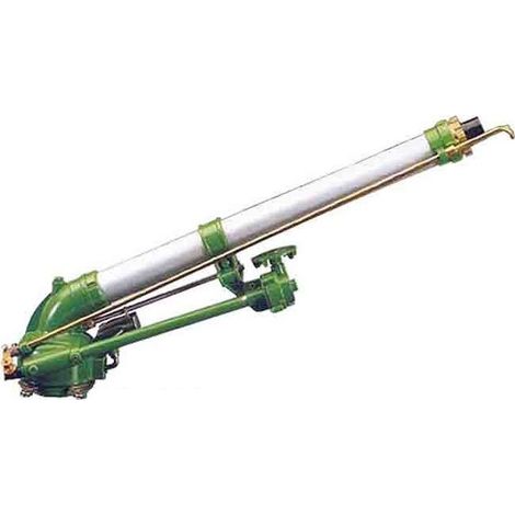 Agrar-Sprinkler Mariner Metall mit Flansch. Einstellbarer Bewässerungswinkel. Reichweite 42 bis 67 m. Impuls-Sprinkler, Bewässer