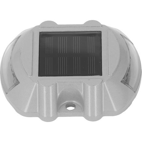 12-LED Solar Deck Light, IP68 Waterproof, Dock Light for Sidewalk, Garden, 600mAh, Yellow (1/5)