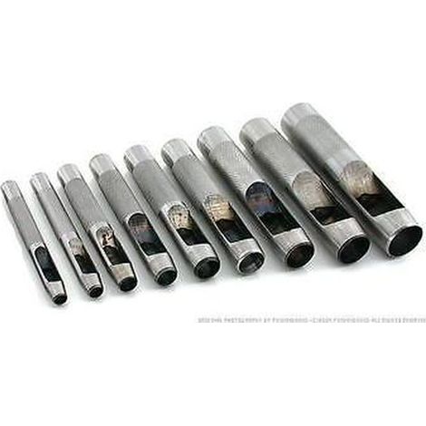 SET 9 PZ PUNZONI FUSTELLE PER CUOIO