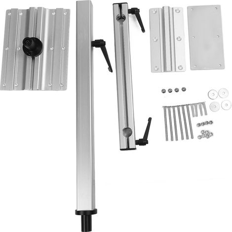 Pieds de table réglables en alliage d'aluminium, pivotants à 360 degrés et détachables, adaptés aux camping-cars, aux yachts et aux fourgons aménagés pieds détachables réglables en hauteur. (1/5)