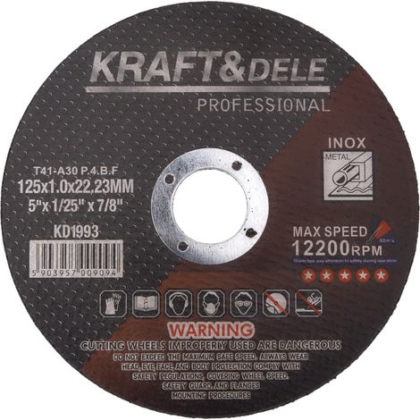 Disco de corte de metal 125x1.0x22.23 mm KD1993 (1/5)