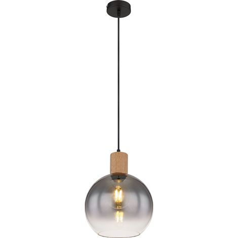 Globo - lampada a sospensione - Moitas - nero - vetro - Ø 25cm -