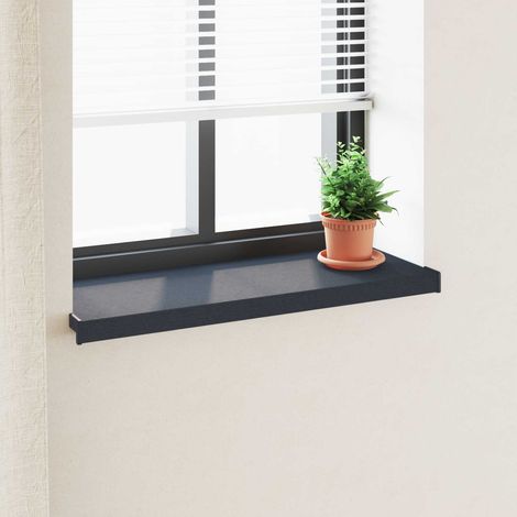 vidaXL Appui de fenêtre Anthracite avec grain de bois PVC (1/5)