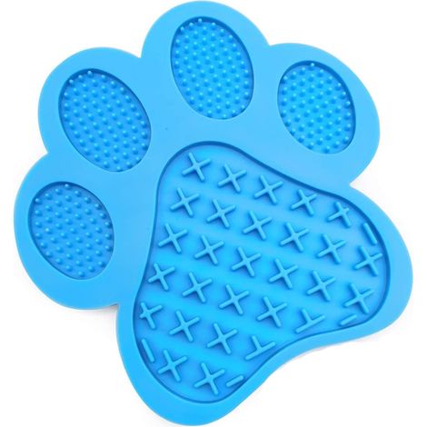 Tapis à Lécher pour Chien, Tapis de Léchage pour Chien Alimentation Lente, à Manger Lentement avec Super Ventouse pour lécher Le Beurre d'arachide, Le Bain d'animaux, Le toilettage 1 pièce Oi-FRIS