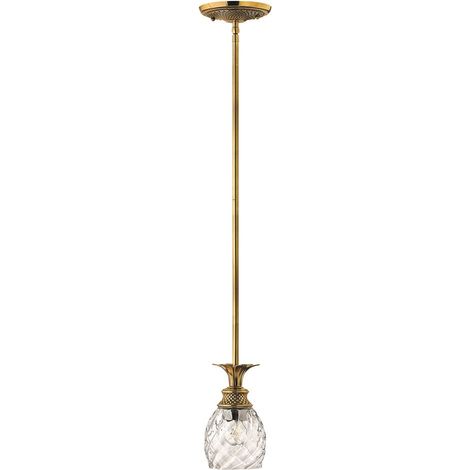Sospensione Contemporanea Plantation Ottone Bronzo Brunito Vetro 1 Luce E27 (1/5)