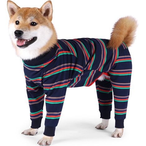 Combinaison de convalescence chirurgicale pour chien, avec jambes et manches longues, respirante, anti-léchage, plaie abdominale, pyjama post-chirurgie (1/5)
