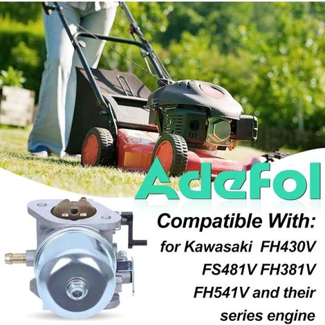Kit Carburateur pour Kawasaki FH430V FS481V FH381V FH541V Moteur, ADEFOL Pièces de Rechange Carburateur + Joint + Pompe à Carburant + Filtre à Carburant Accessoire Tondeuse à Gazon (1/5)