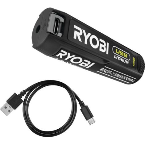 Ryobi RB420 Batteria 4V USB Lithium 2.0 Ah Indicatori LED (1/4)