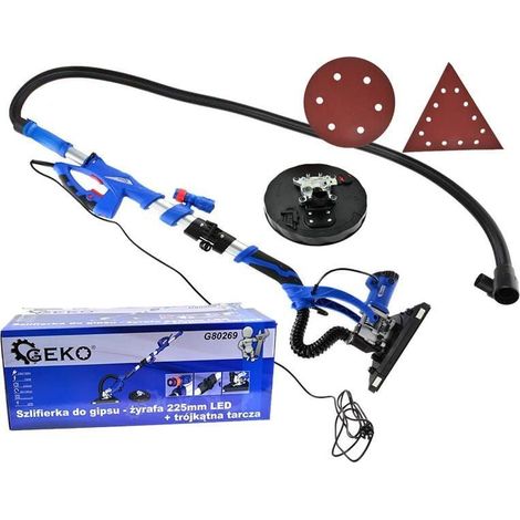 Geko Gips schleifer 710W mit LED-Beleuchtung