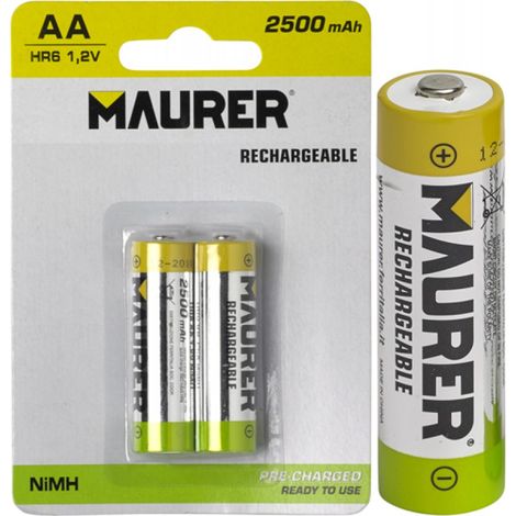 BATTERIE MAURER RICARICABILI STILO BL.2PZ.
