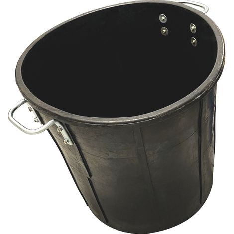 KELI - Poubelle 50L Caoutchouc Vulcanisé Naturel : Poignée de Transport - Qualité Professionnelle - Usage Multiple (1/2)