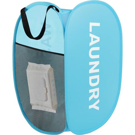 Panier À Linge en Maille Pliable, Paniers à Linge Pliable Pop-Up (1/5)