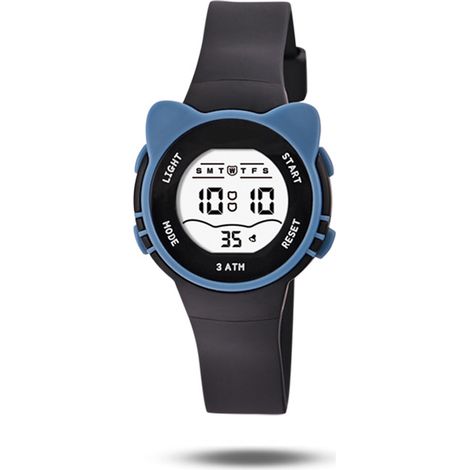 Montres de sport numériques pour enfants (filles et garçons), bracelet d'activité avec alarme et chronomètre, étanches, sans application. (1/5)