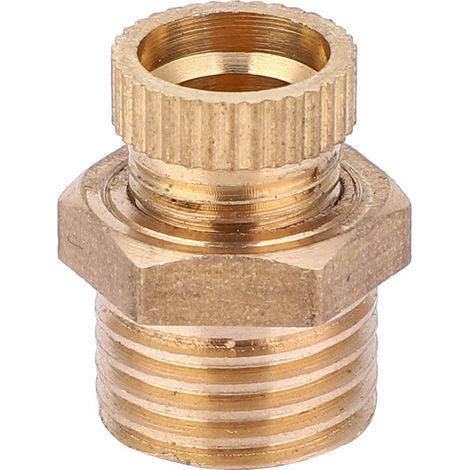 5 pièces kit de remplacement de valve de vidange ronde en laiton G1/4 pour compresseur d'air (1/5)