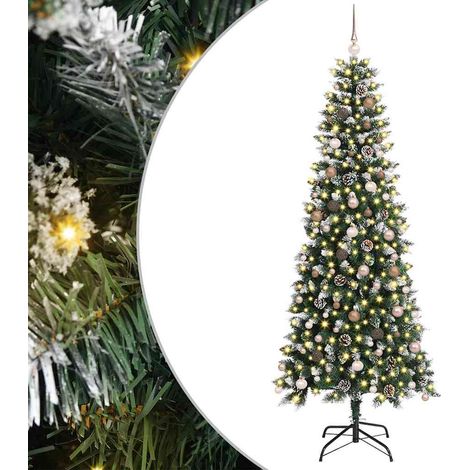 Sapin de Noël artificiel Vert 240 cm PVC, plastique et acier vidaXL (1/5)