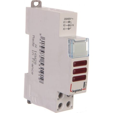 Lámpara modular trifásica LED roja 230/400V L434 412933
