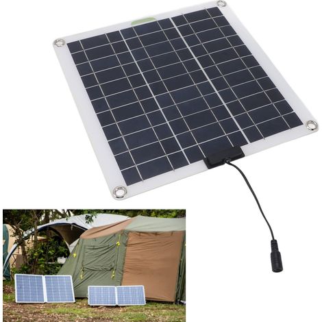 Cargador solar monocristalino de alto rendimiento de 200 W para automóviles, conector OBD para camping, almacenamiento resistente a la intemperie. (1/5)
