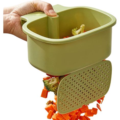 Passoire d'évier extensible - Panier filtrant réglable - Récupérateur de résidus alimentaires amovible (1/4)