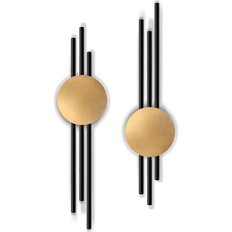 décoration murale en métal géométrique noir minimaliste pour maison salon chambre à coucher (1/5)