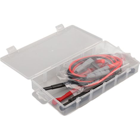 Multimeter Test Leads Kit Brass PVC PA Durable Wearable 4mm Plug Accurate Reading Electronic Test Leads Kit