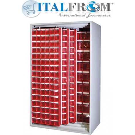 Armadio Vuoto a 3 Pannelli Scorrevoli per Contenitori Multibox (1/2)