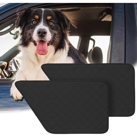 Trintion 2 Pack Car Door Protector for Dogs - Waterproof Scratchproof Pet Car Door Cover, Universal Fit for Most Vehicles (1/5)