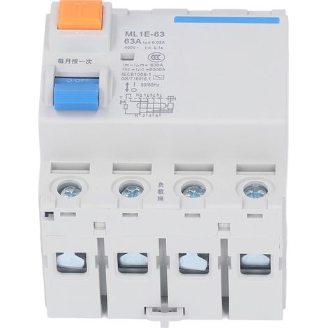 Disjoncteur différentiel miniature BERM® ML1E-63 3P+N 63A 400V (1/5)