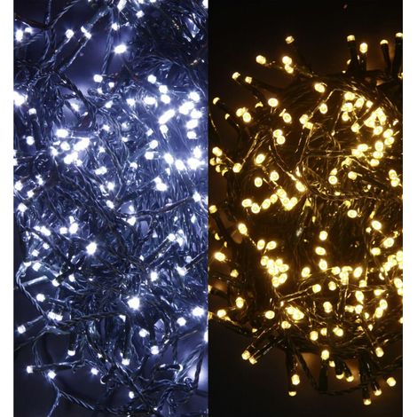 600 led "2 in 1" con illuminazione bianco caldo e freddo, 48 mt