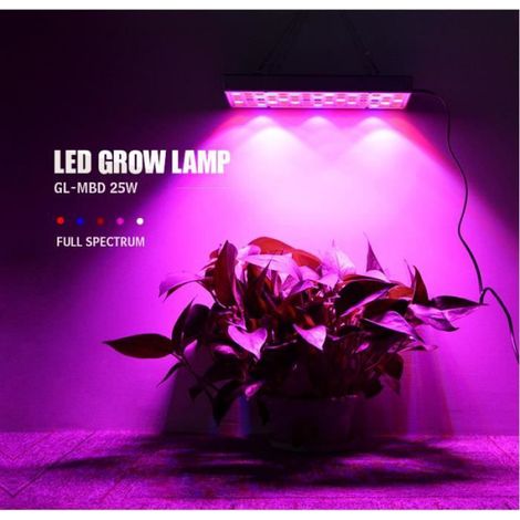 25w Lampe Horticole Croissance Floraison LED Grow Light pour Led Culture Indoor Plante Hydroponique éclairage Germination -ZOOMDO (1/4)