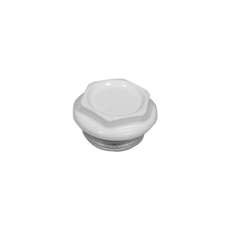 TAPPO CIECO DX / SX ZINCATO VERNICIATO PER RADIATORI FL 42- 1 Dx Bianco- OTER- pezzi 1 (1/2)